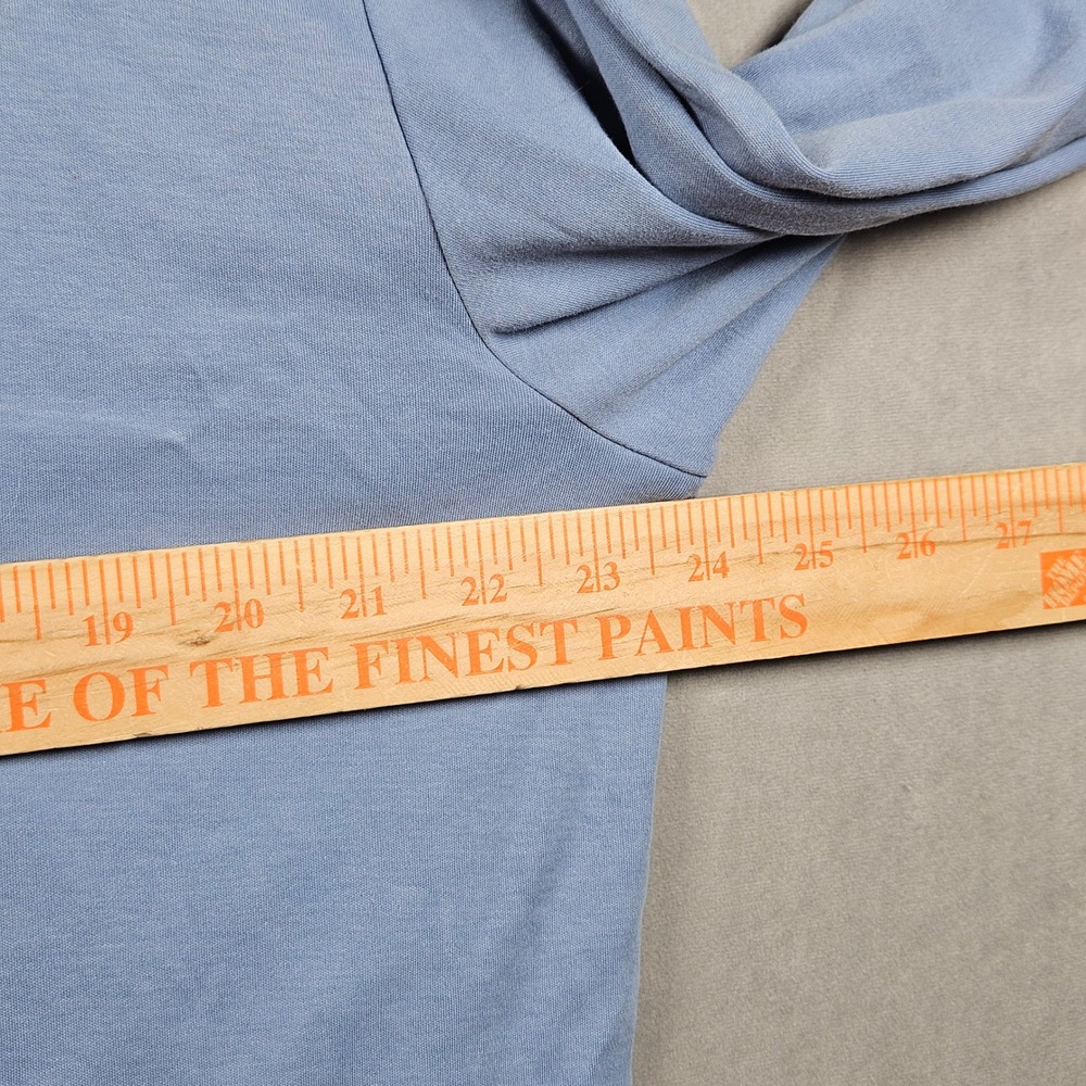 Polo Ralph Lauren Polo Shirt Mens LT Blue Long Sleeve Cotton Flesh Pony Logo - Picture 9 of 12